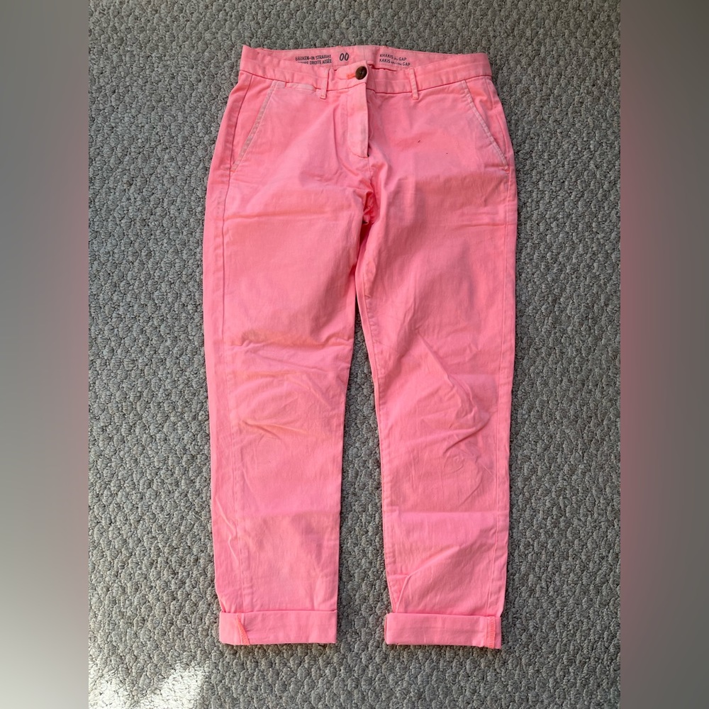 GAP pink chinos